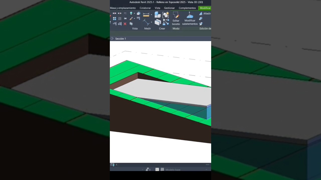 Revit  2025 - Relleno S&oacute;lido Topogr&aacute;fico #revit #revittutoriales