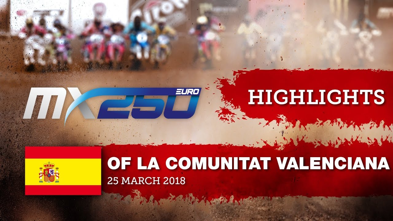 EMX250 Race1 Highlights  MXGP of La Comunitat Valenciana Redsand 2018  #motocross
