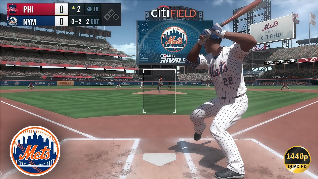 MLB RIVALS - Mets Vs Phillies | Full Gameplay HD 