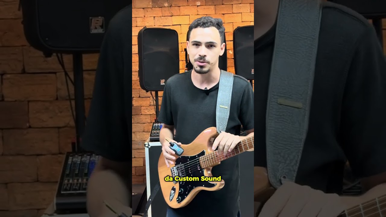 Transmissor da Custom Sound que entrega até 30mts do receptor sem latência 🎸🔉