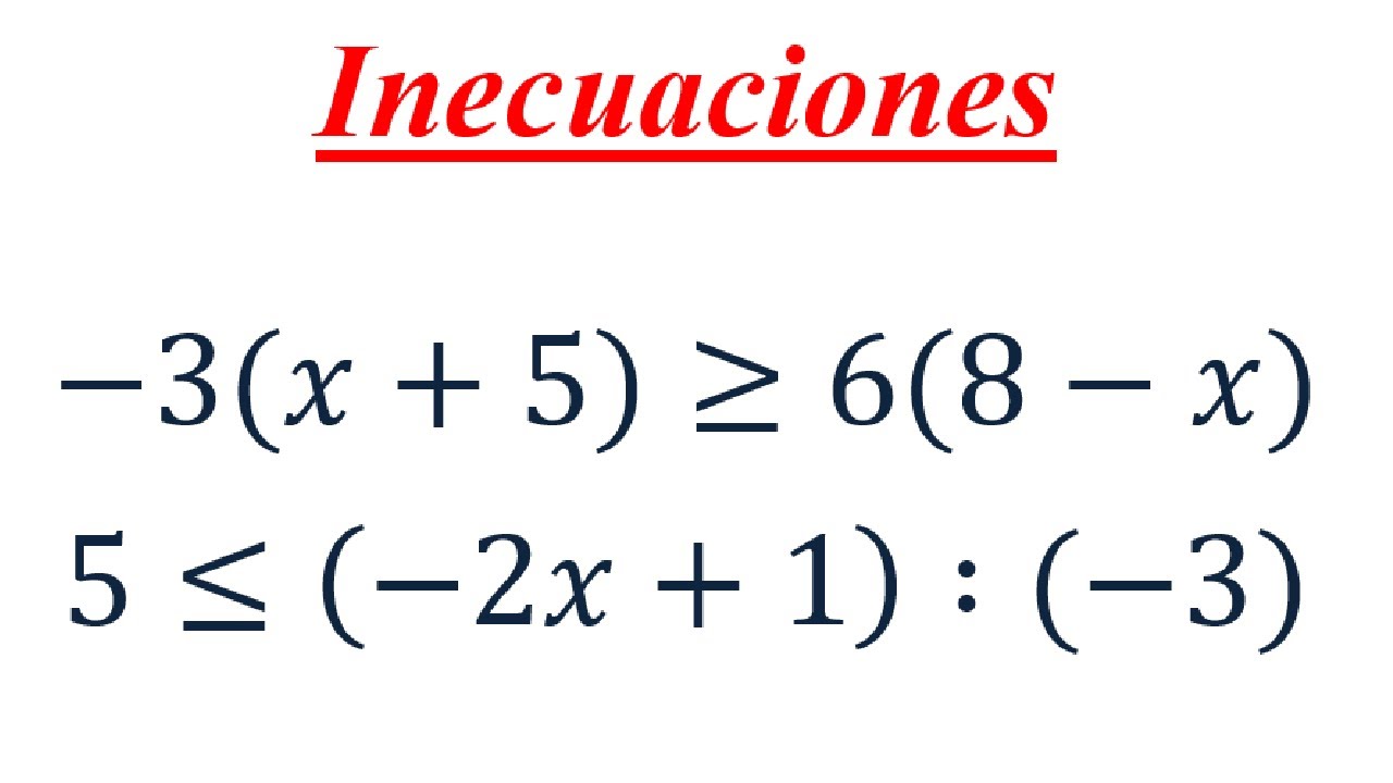 Inecuaciones - Con Propiedad distributiva #4