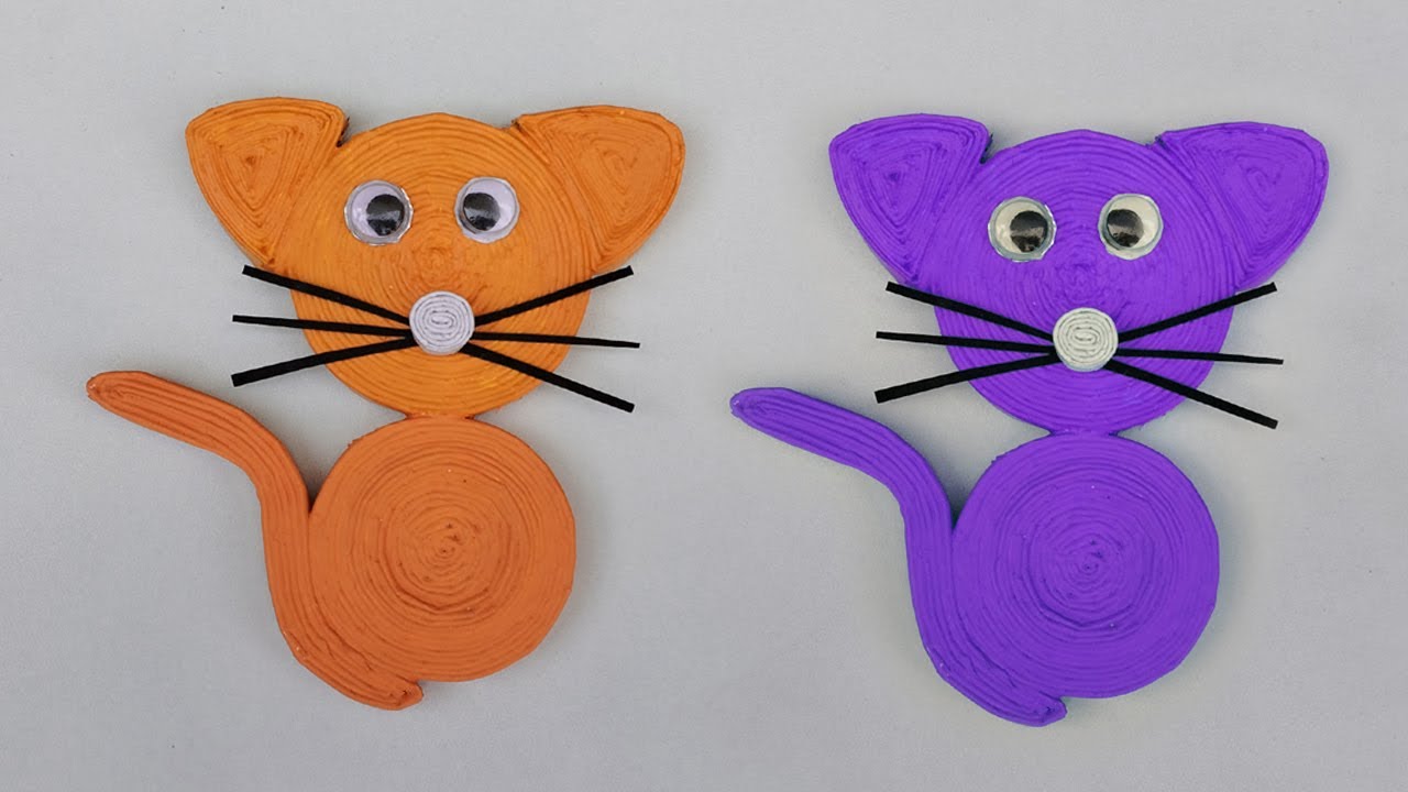 How to make newspaper cat | DIY paper cat | Newspaper crafts