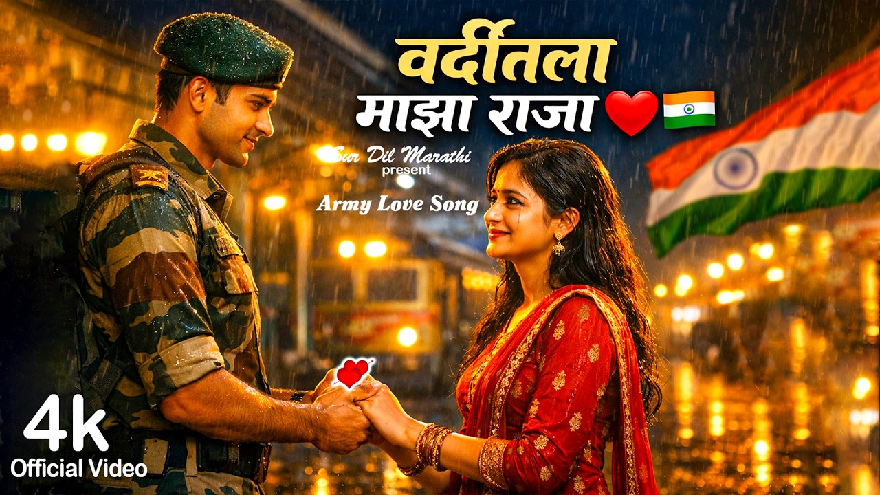 वर्दीतला माझा राजा ❤️🇮🇳 | Army Love Story Song | Varditala Majha Raja | Marathi Emotional Army Song