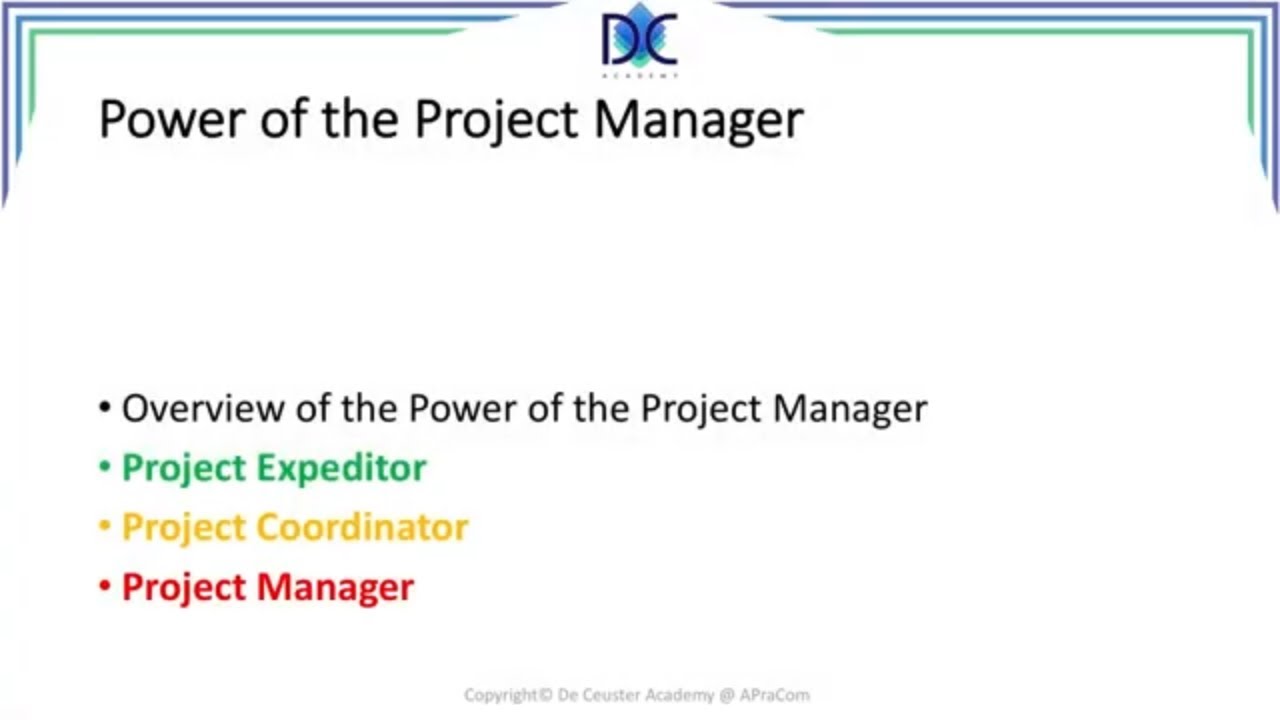 PM Tools and Techniques 2.15: Power of the Project Manager