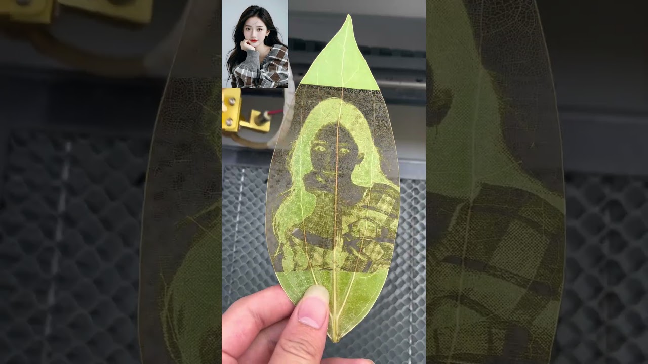 #树叶画 #雕刻机