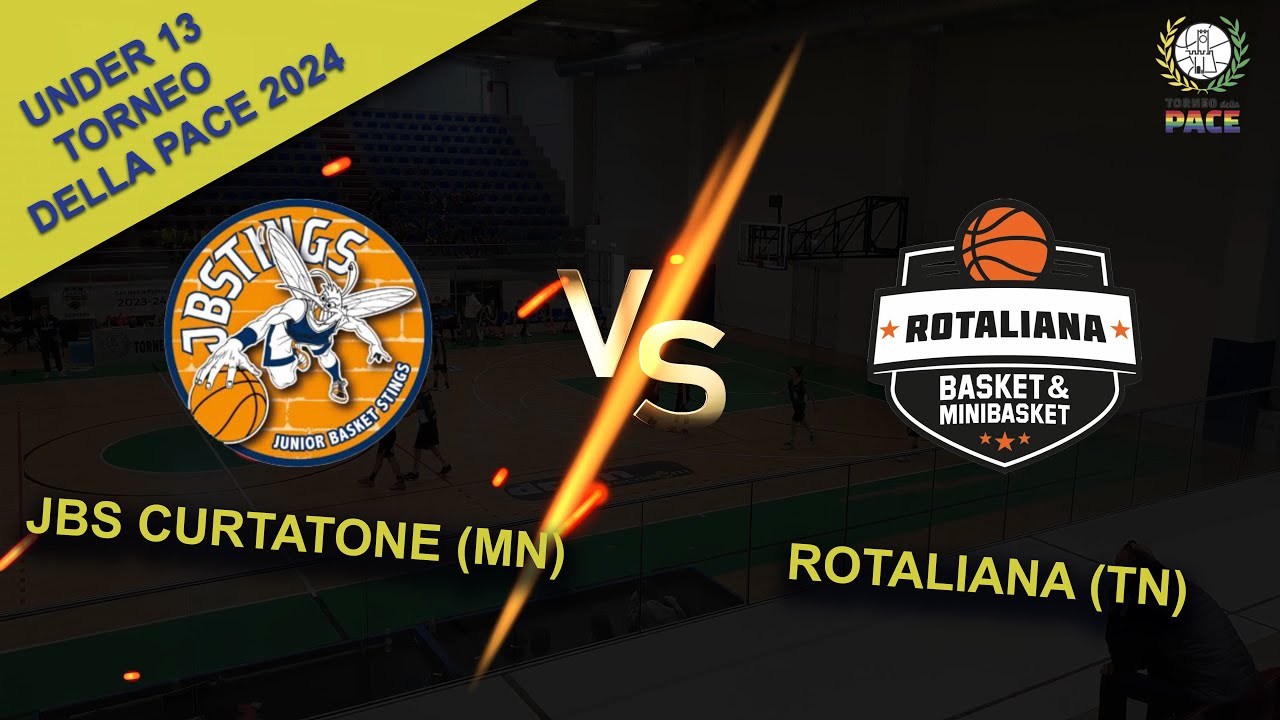 🏀U13 - Torneo della Pace (VR) 2024 - partita 2: JBS Curtatone (MN) vs. Rotaliana (TN)