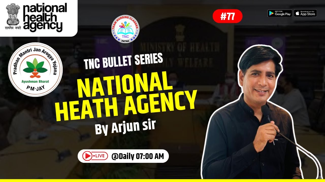 National Health Agency ||TNC Bullet Series #77|| Most Important Topic ||Daily 7.00 AM |NURSING EXAM