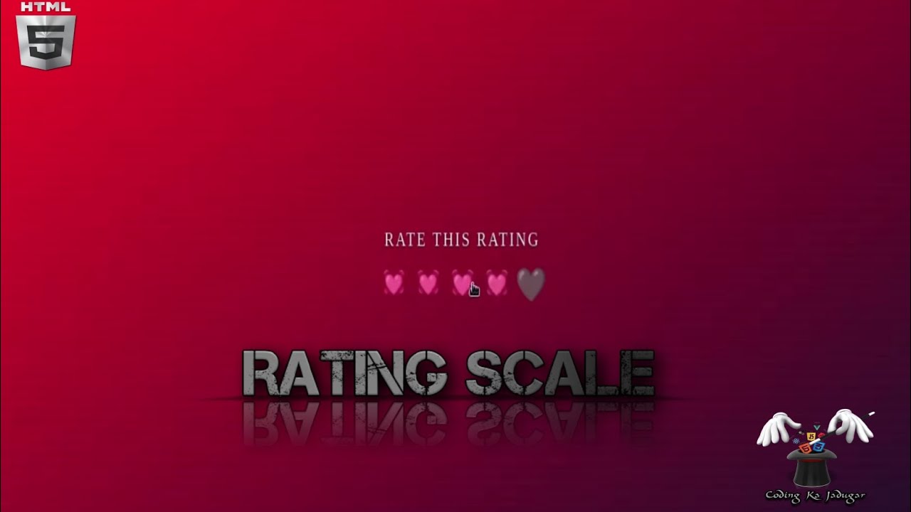 Create a Rating Scale using HTML CSS & JAVASCRIPT ||web Development Tutorials