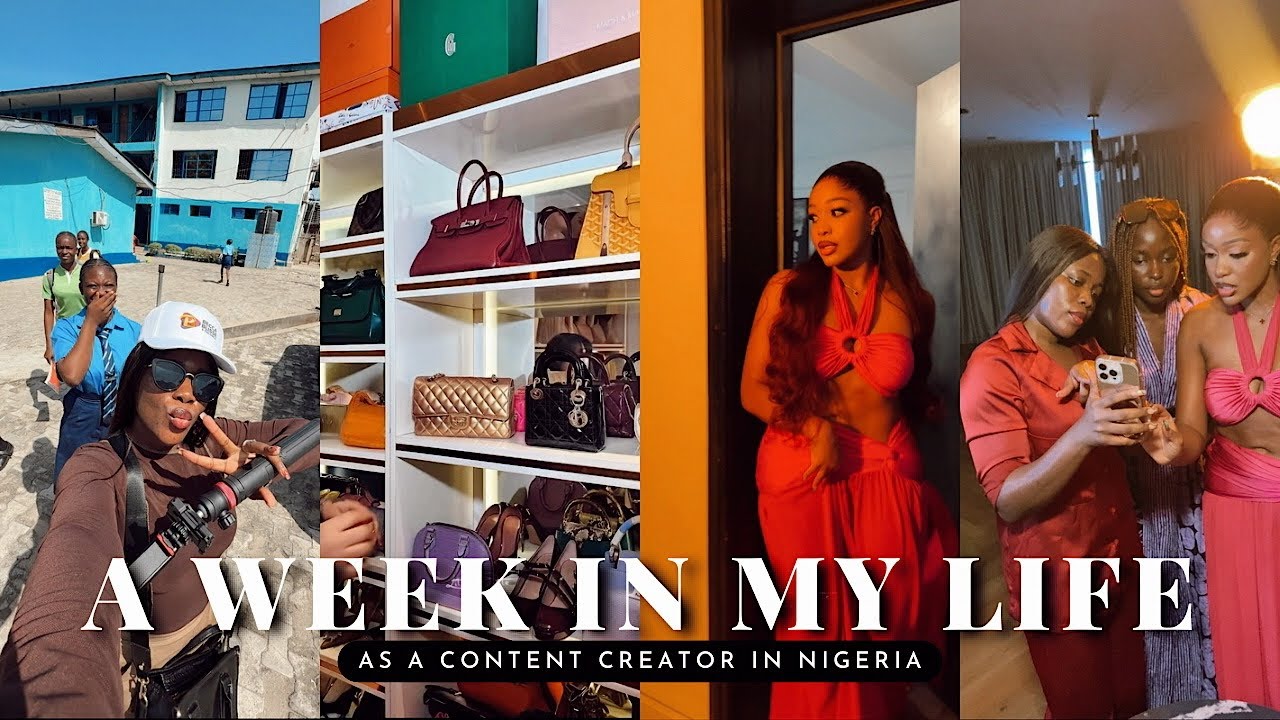 Realistic Lagos Vlog: Creator Edition ft. Diiadem & Uche Montana 💄🎬 | BTS & More.