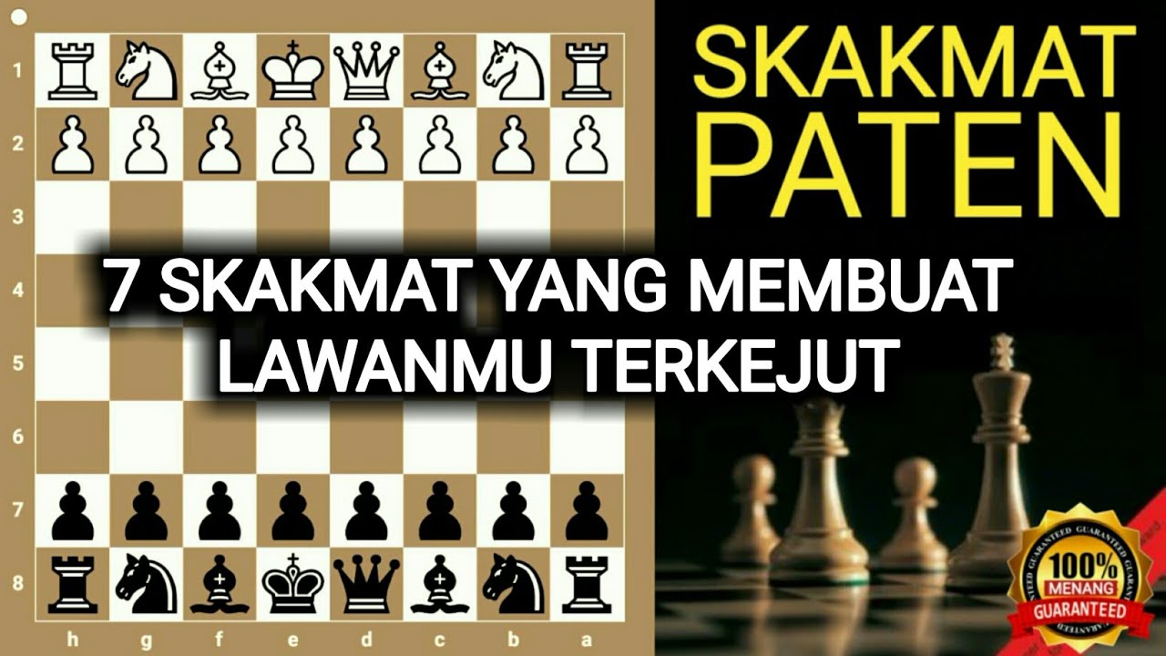 PECATUR WAJIB TAU ! 7 Jebakan catur mematikan dengan POLA SKAKMAT INDAH