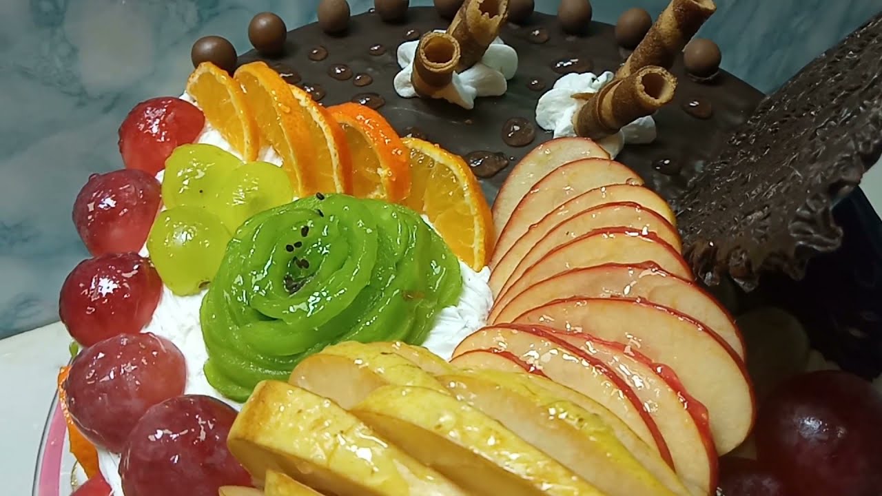 Multifruit Cake 🍇🍰 French pastry easy recipe 🍓🍍🍰   Entremet au Fruits 🍓 🍒🍰