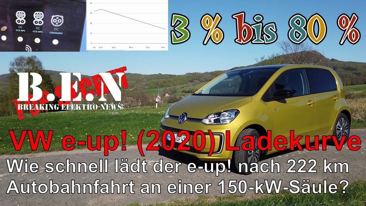 VW e-up! (2020) Ladekurve/Ladeleistung und Verbrauch im Alltag. Was kann der E-Flitzer wirklich? 🧐