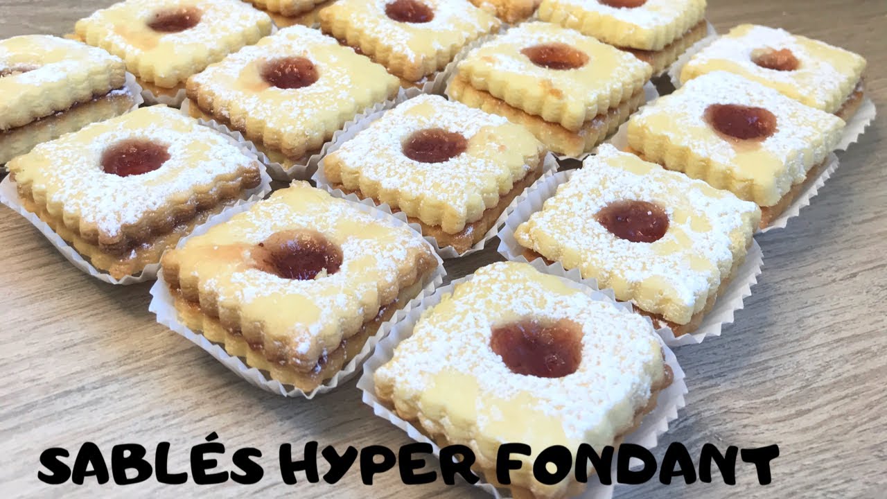 SABL&Eacute;S HYPER FONDANT &Agrave; LA CONFITURE 😍