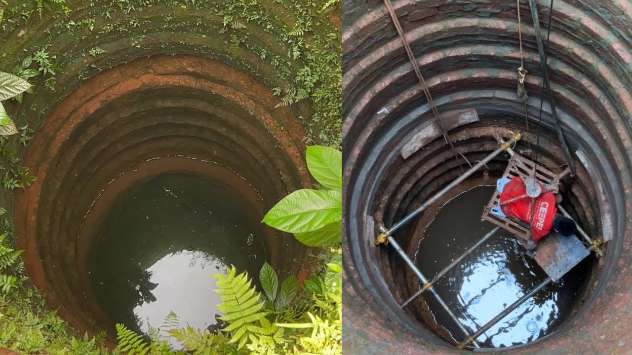 കിണറിന്റെ പകുതിയിൽ ഇടിഞ്ഞപ്പോൾ നങ്ങൾ ഇങ്ങനെ ചെയ്തു 