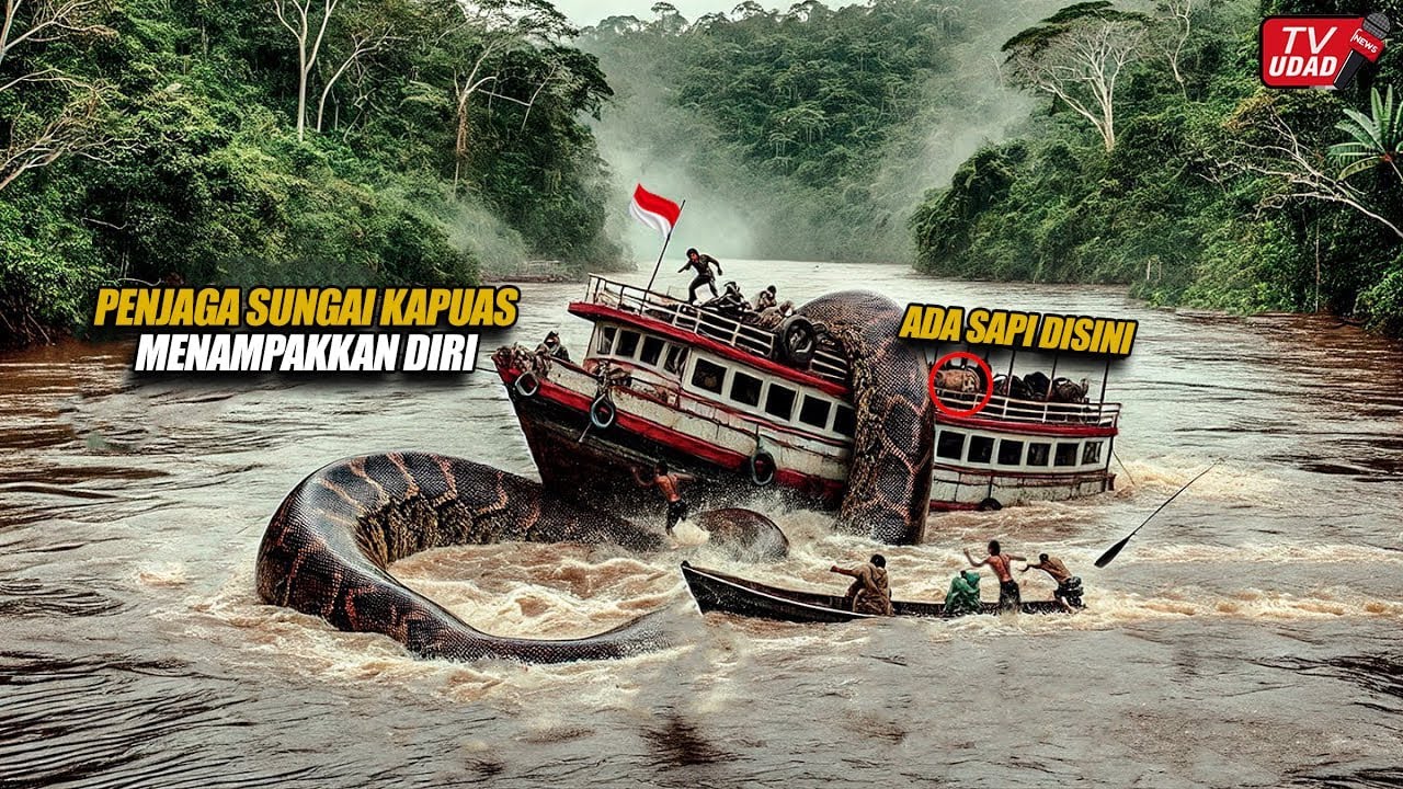 Mengejutkan!! Kesaksian Warga Melihat Ular Raksasa Penghuni Sungai Kapuas Kalimantan...