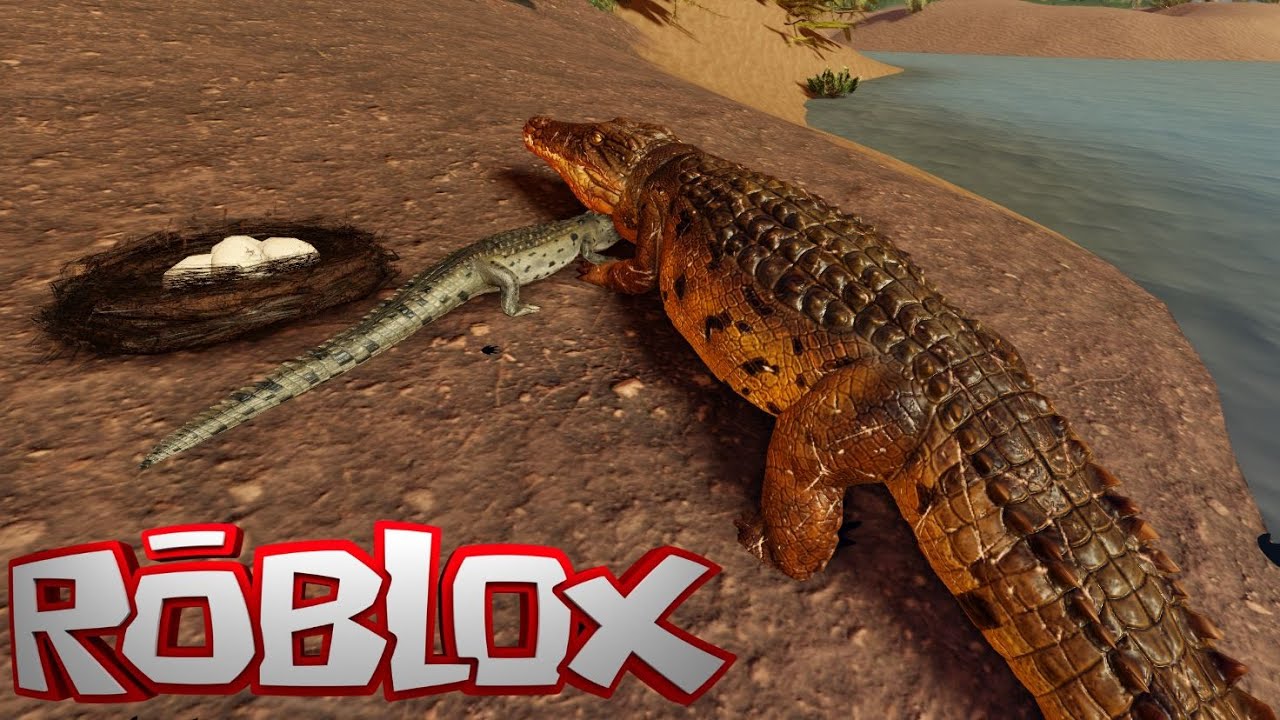 FIZ UM NINHO JOGANDO DE CROCODILO NO SAVANNAH LIFE da ROBLOX
