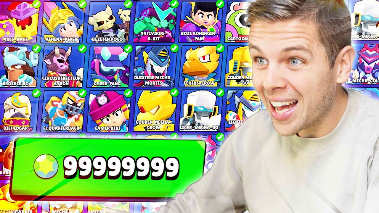 ALLE SKINS IN BRAWL STARS! ZIEKE CHALLENGE!!
