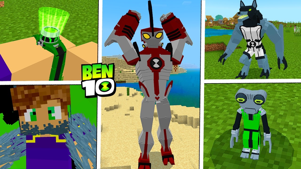 LANÇOU!! A MELHOR ADDON de BEN 10 para MINECRAFT PE