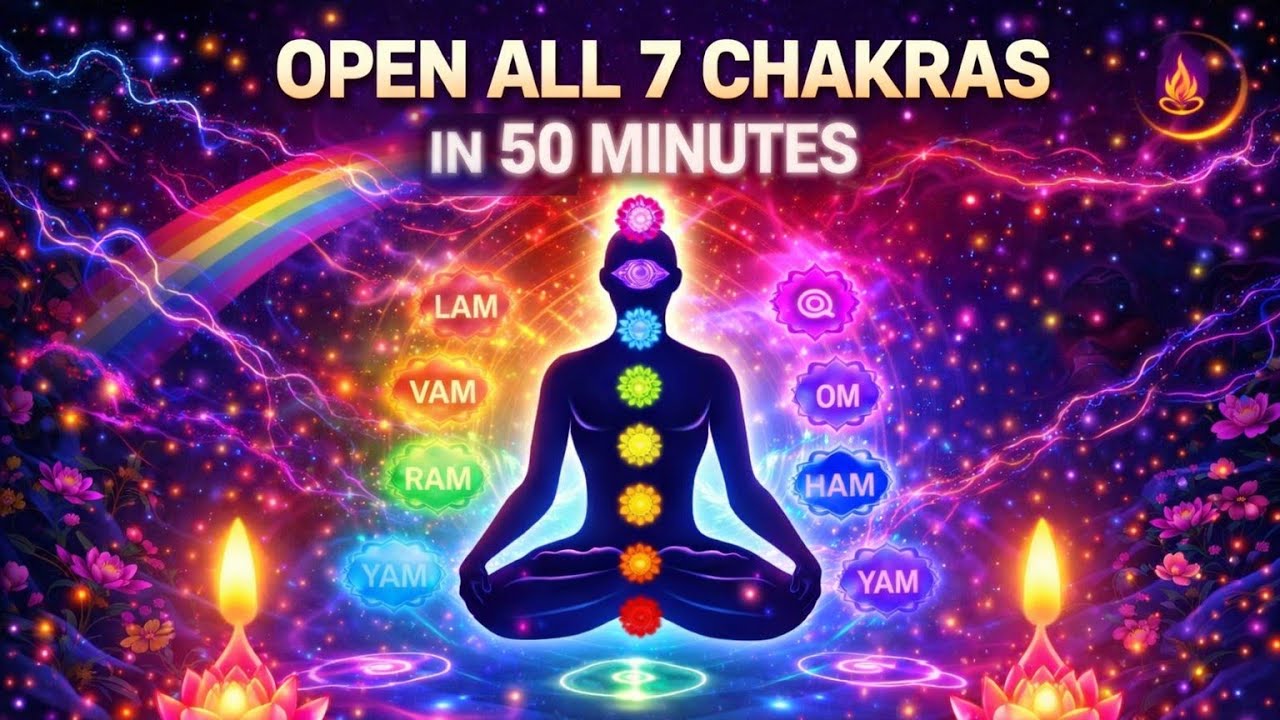 🌈 Open All 7 Chakras | Instant Calm & Healing 💫 #meditation #healing #7chakras 