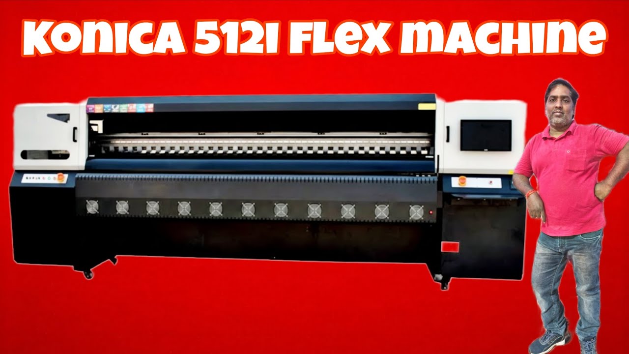 KONICA 512I FLEX MACHINE INSTALLATION @WWW.CREATIVETECHINDIA.COM 