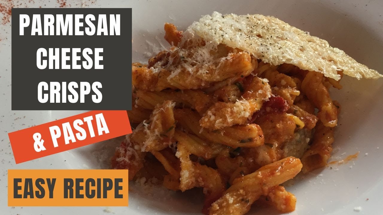 Pasta with baked parmesan crisp recipe recreation - Quick & Easy!