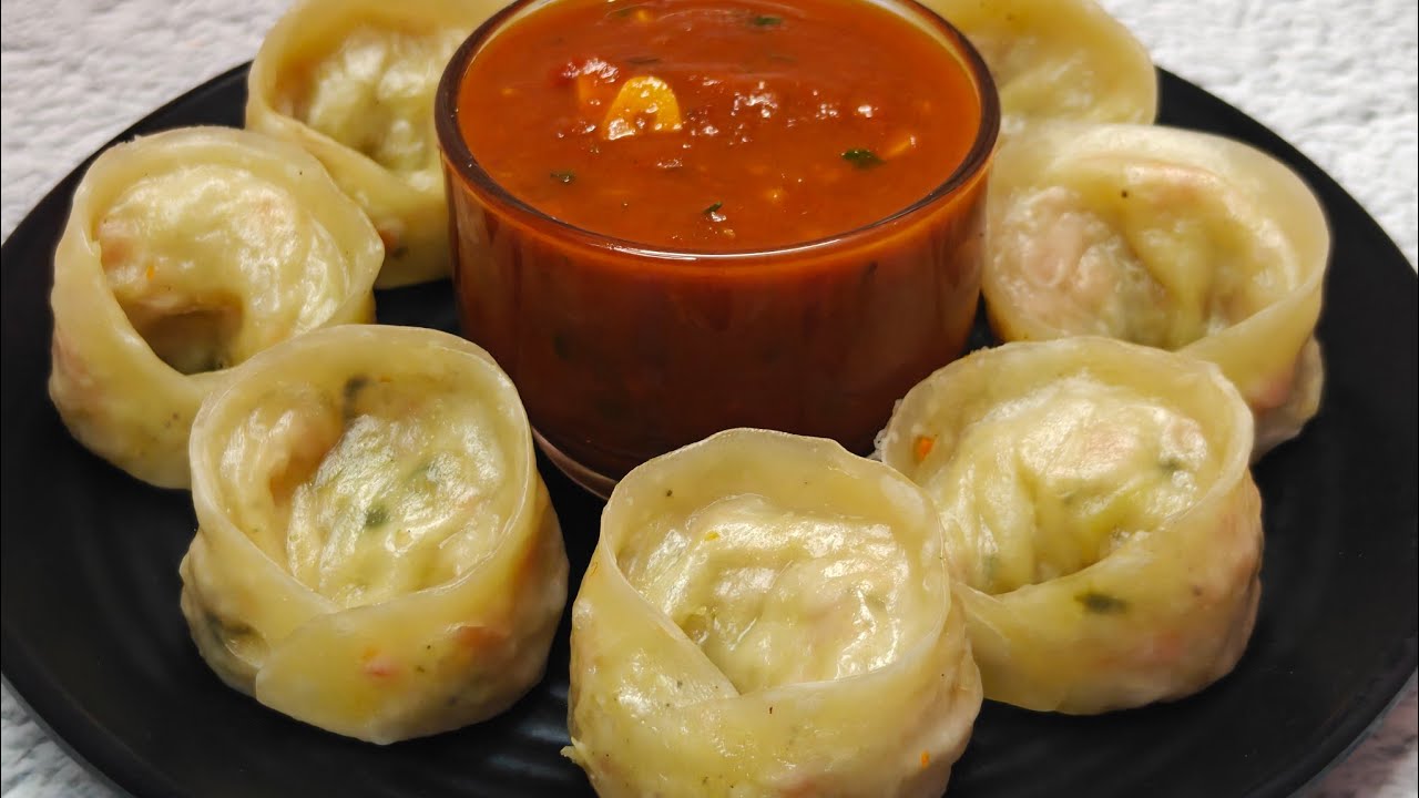 వేజ్ మోమోస్ ఇంట్లోనే ఈజీగా చేసుకోవచ్చు#veg momos 