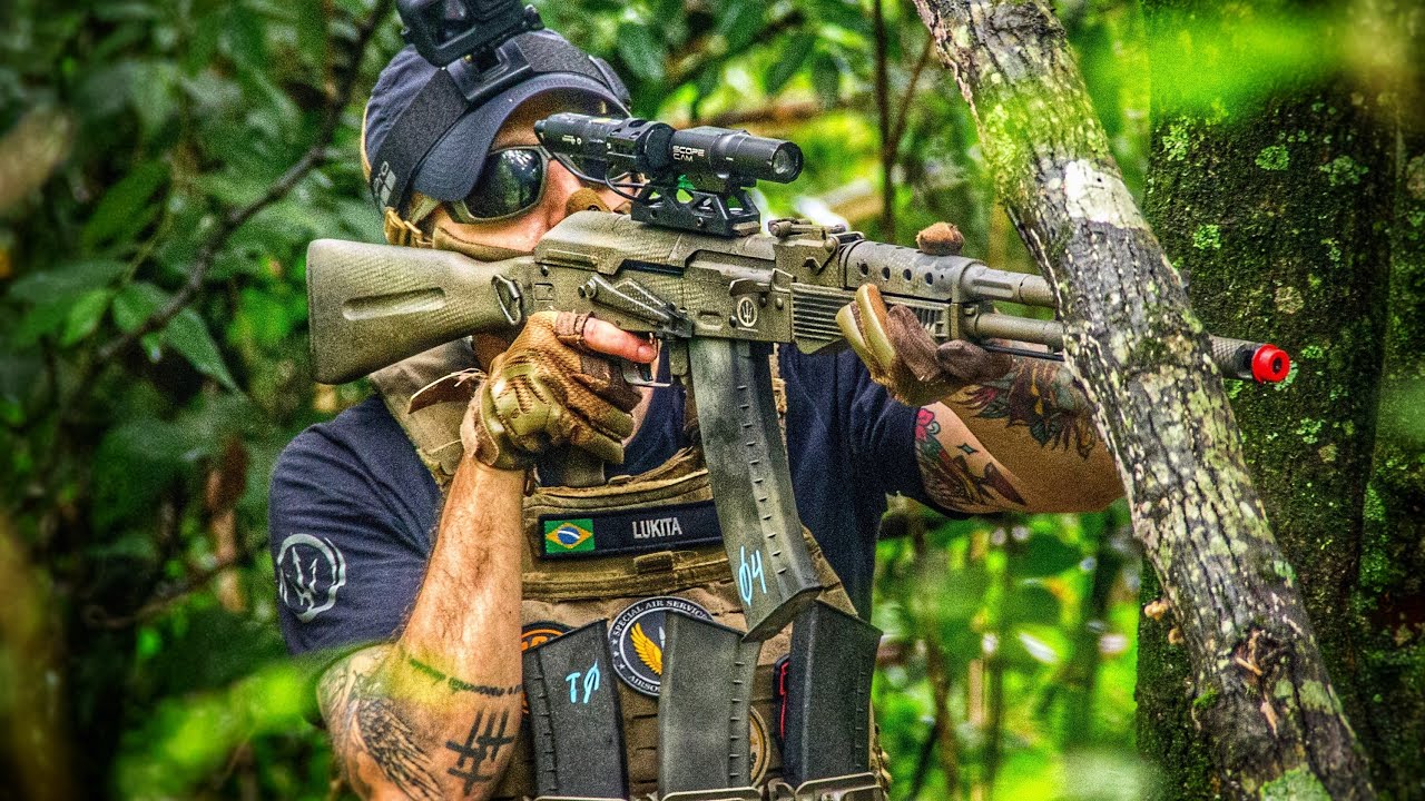 AK-74 NO MILSIM | PEGAMOS ESTRADA DE HUMMER MILITAR 