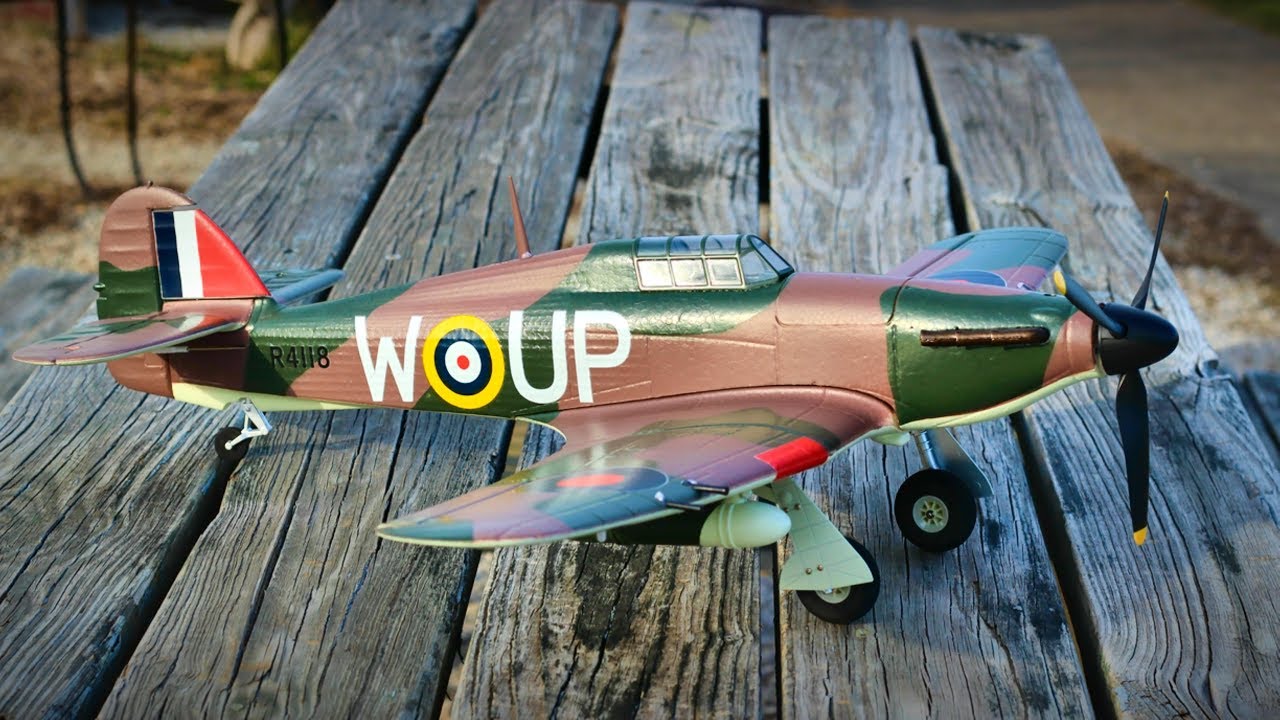 RC Hawker Hurricane British Combat Airplane Fighter - 014B Fixed Wing Aircraft - TheRcSaylors