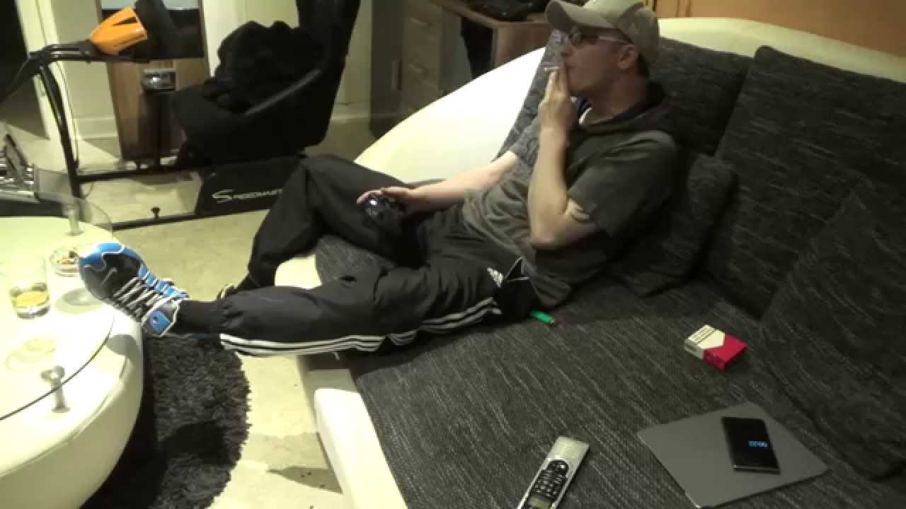 Fun with Nike Shox ID - smoking, spitting, stomping