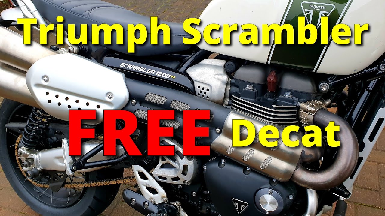 How to decat your Triumph Scrambler 1200 for FREE