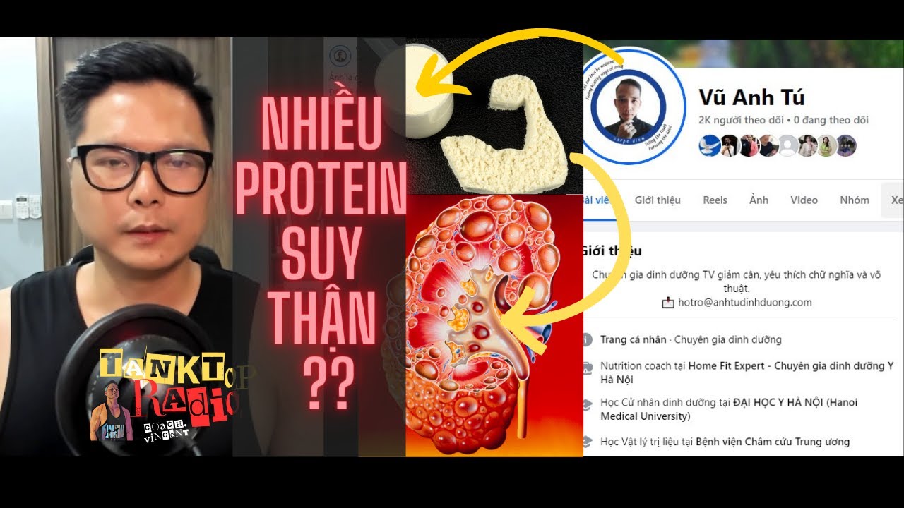 Tập gym ăn nhiều đạm bị suy thận, rối loạn lipid, thiếu xương ?