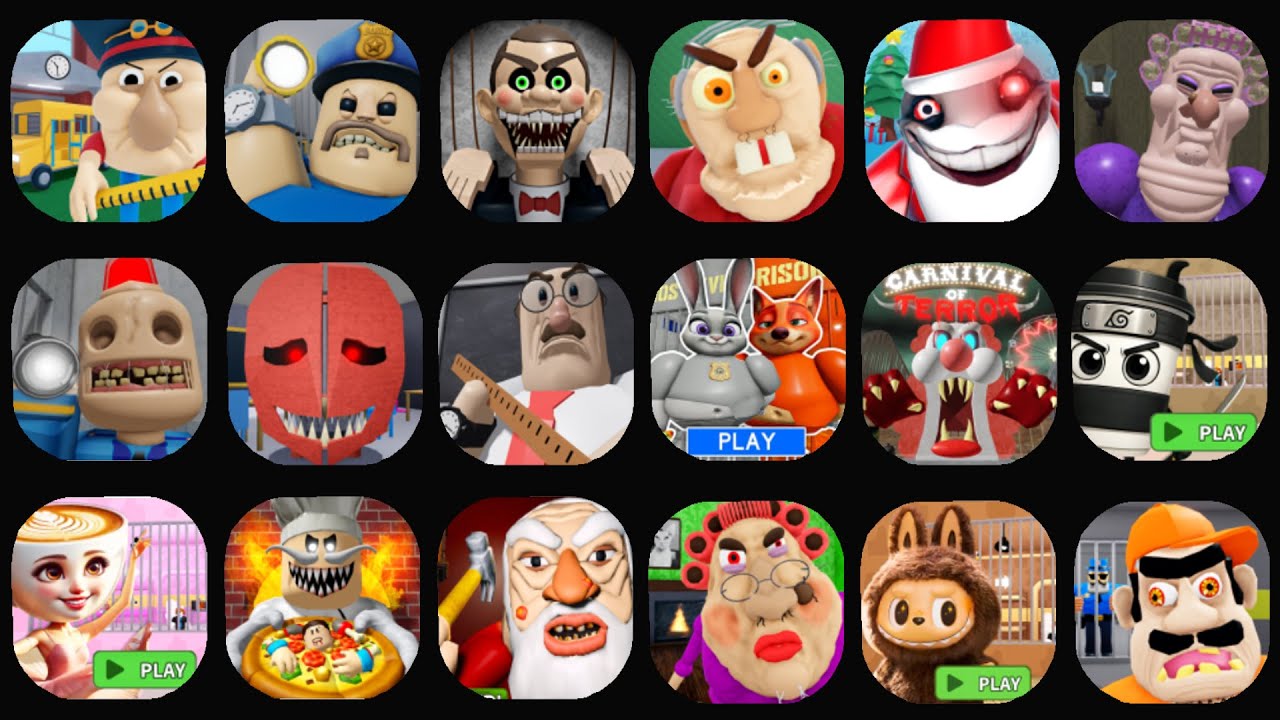 ROBLOX:ESCAPE EVIL SCHOOL! (OBBY),NEW BARRY'S PRISON, ESCAPE MR FUNNY'S TOYSHOP!.GREAT SCHOOL (OBBY)