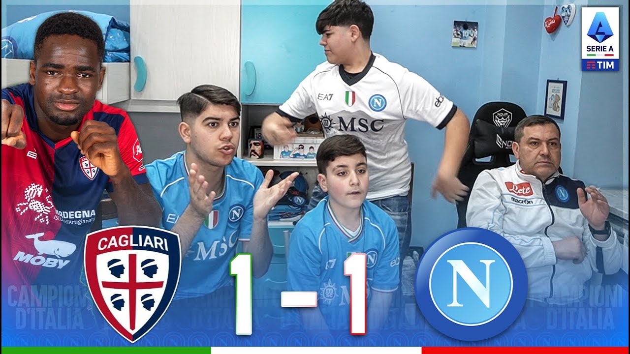 IMBARAZZANTE... CAGLIARI-NAPOLI 1-1 | LIVE REACTION NAPOLETANI