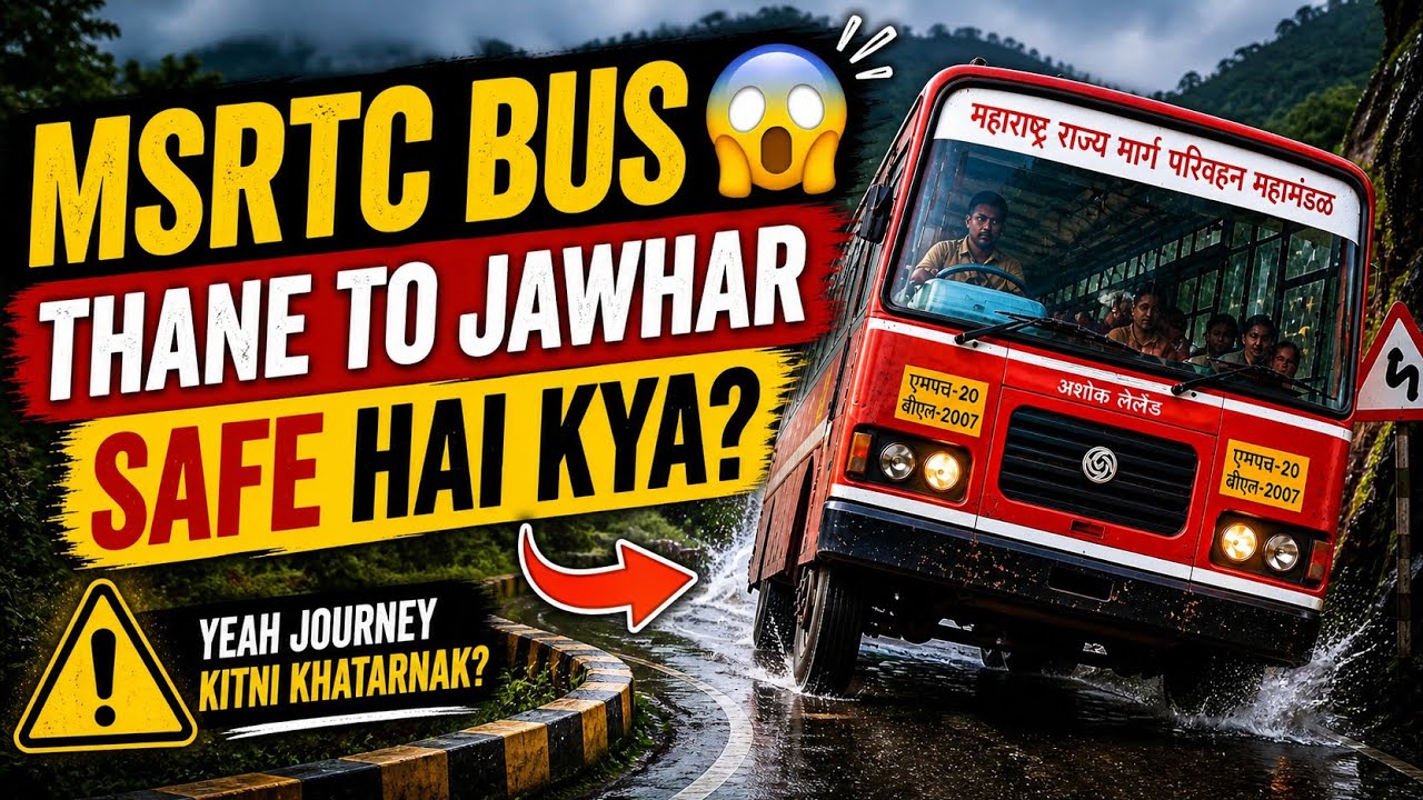 MSRTC Bus😱 Thane to Jawhar | Yeh Safe Hai Kya ?