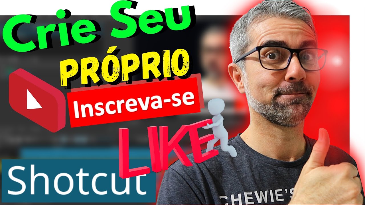 Como Criar e Colocar Like INSCREVA-SE do YouTube com Editor SHOTCUT