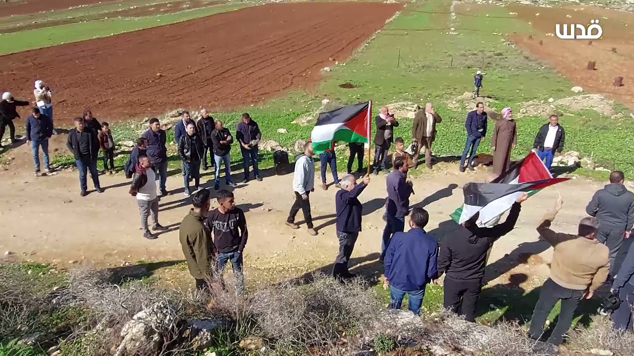 المسيرة الأسبوعية ضد الاستيطان في قرية بيت دجن شرق نابلس.