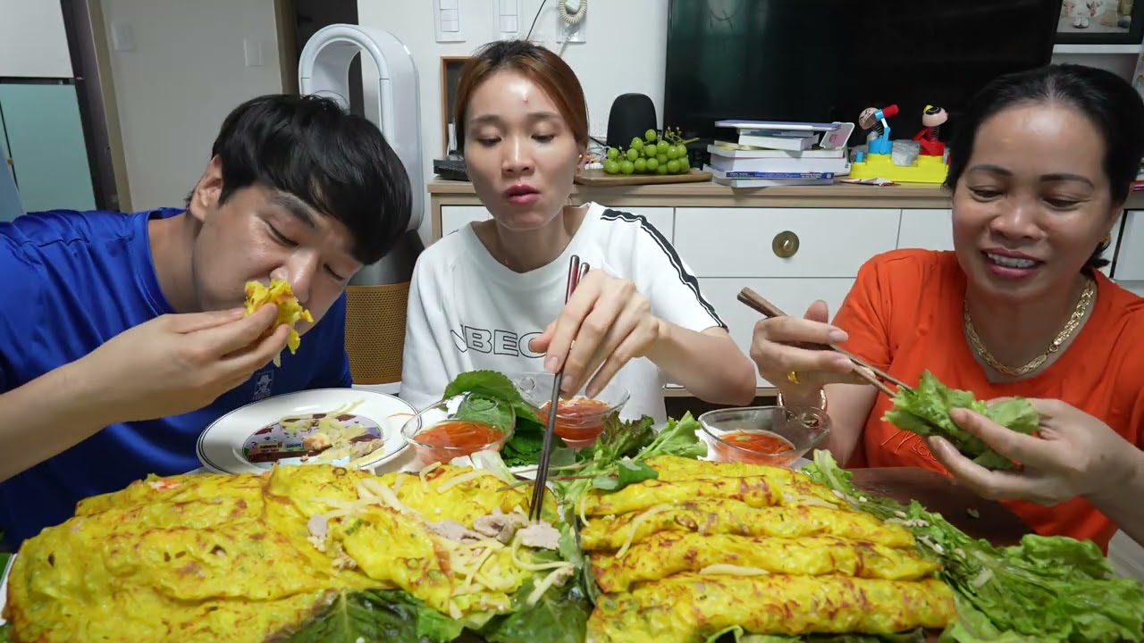 |1296| ANH BA THÈM ĂN BÁNH XÈO MIỀN TÂY DÃ CHIẾN Ở HÀN QUỐC.