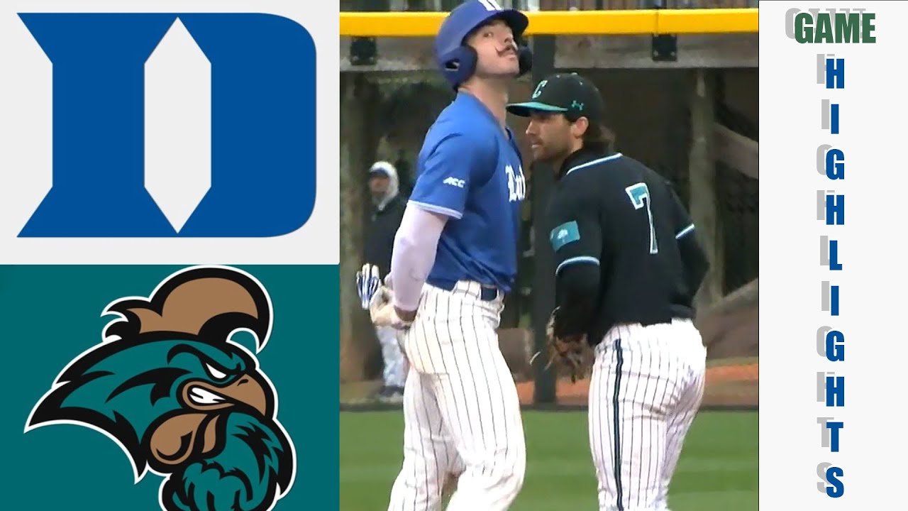 #12 DUKE vs #18 Coastal College Baseball Game Full Highlights 2024