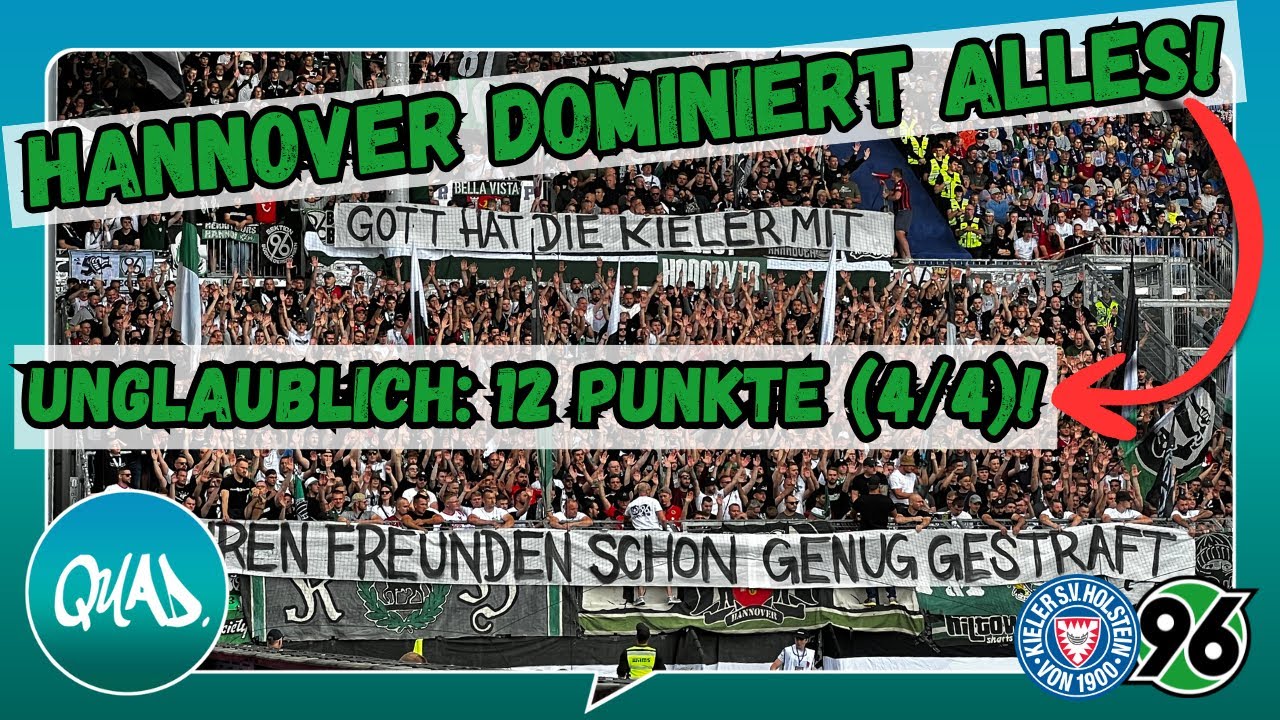Gänsehaut in Kiel: Hannover 96 Fans feiern 4. Saison-Sieg! | KSV Holstein Kiel vs. Hannover 96 (1:2)