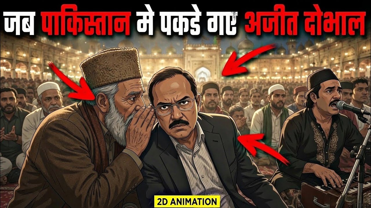 Jab Pakistan Mein Pakde Gaye Ajit Doval | 2D Animation