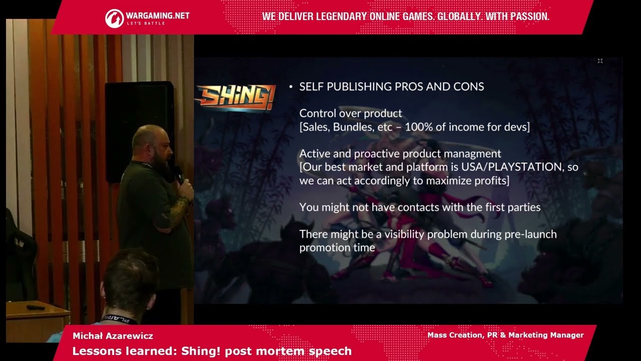 Michal Azarewich - Lessons learned: Shing! post mortem speech