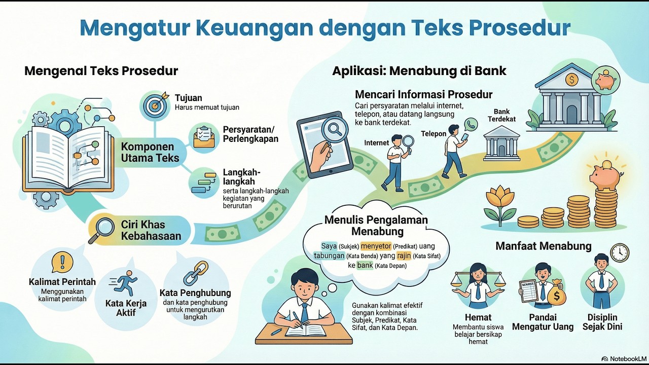 Mengatur Keuangan : Teks Prosedur | Materi B. Indonesia