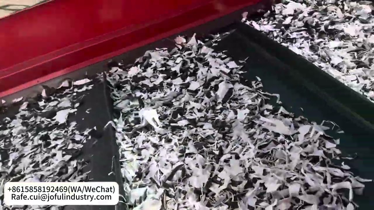 Waste Fabric Carpets Rugs Recycling Shredder Crusher Grinder With Efficient Rotary Blade Customized