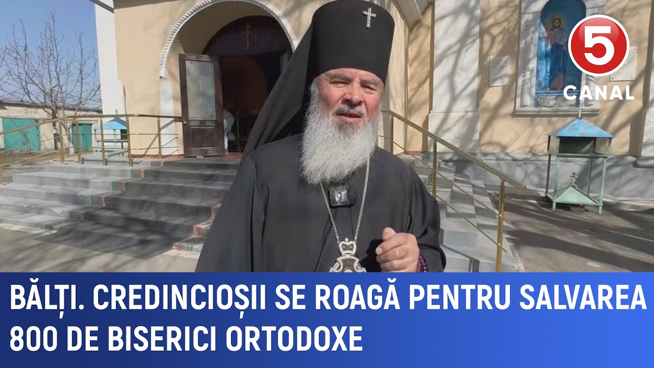 Bălți: Credincioșii se roagă pentru salvarea celor 800 de biserici ortodoxe