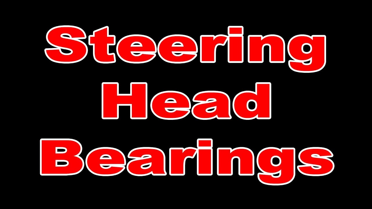 Fitting tapered roller steering head bearings on a motorcycle