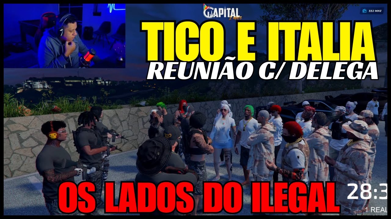 TICO LEVA A FAC DA ITÁLIA P/ APRESENTAR PARA O DELEGA, E EXPLICA FUNCIONAMENTO DOS LADOS DO ILEGAL.