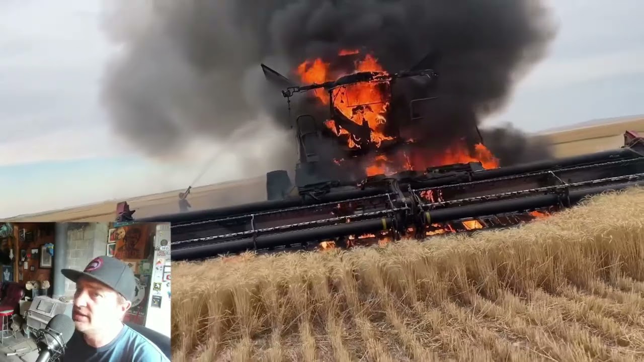 FARMYARD FIRES - Common Combustion in Combines!!