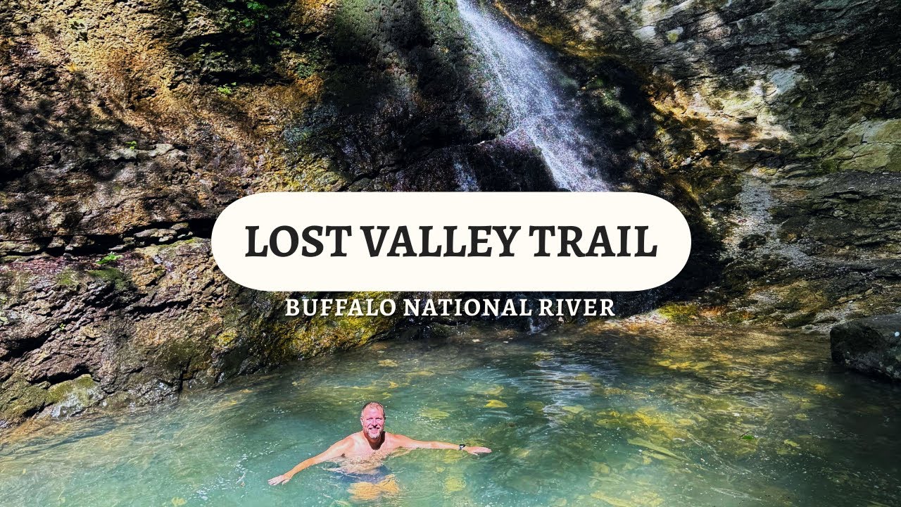 Hiking Buffalo River's Lost Valley Trail is awesome adventure with a waterfall in a cave at the end!