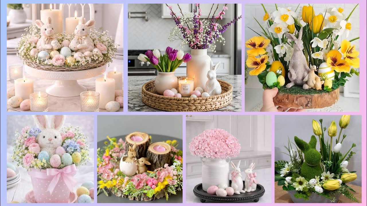 150+ Easter Decoration Ideas DIY Easter Table centerpieces 