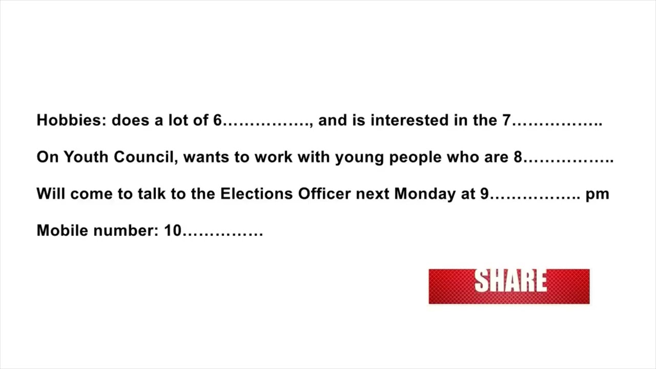 Roger Brown | IELTS LISTENING TEST